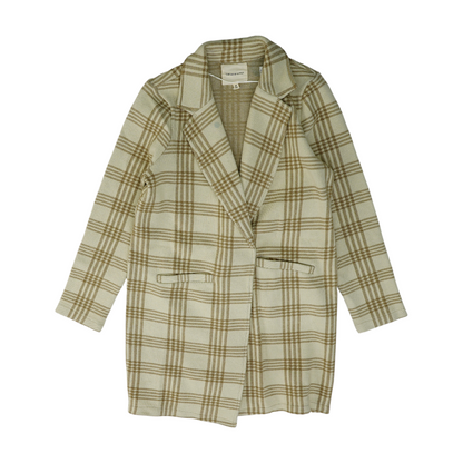 Beige Plaid Coat
