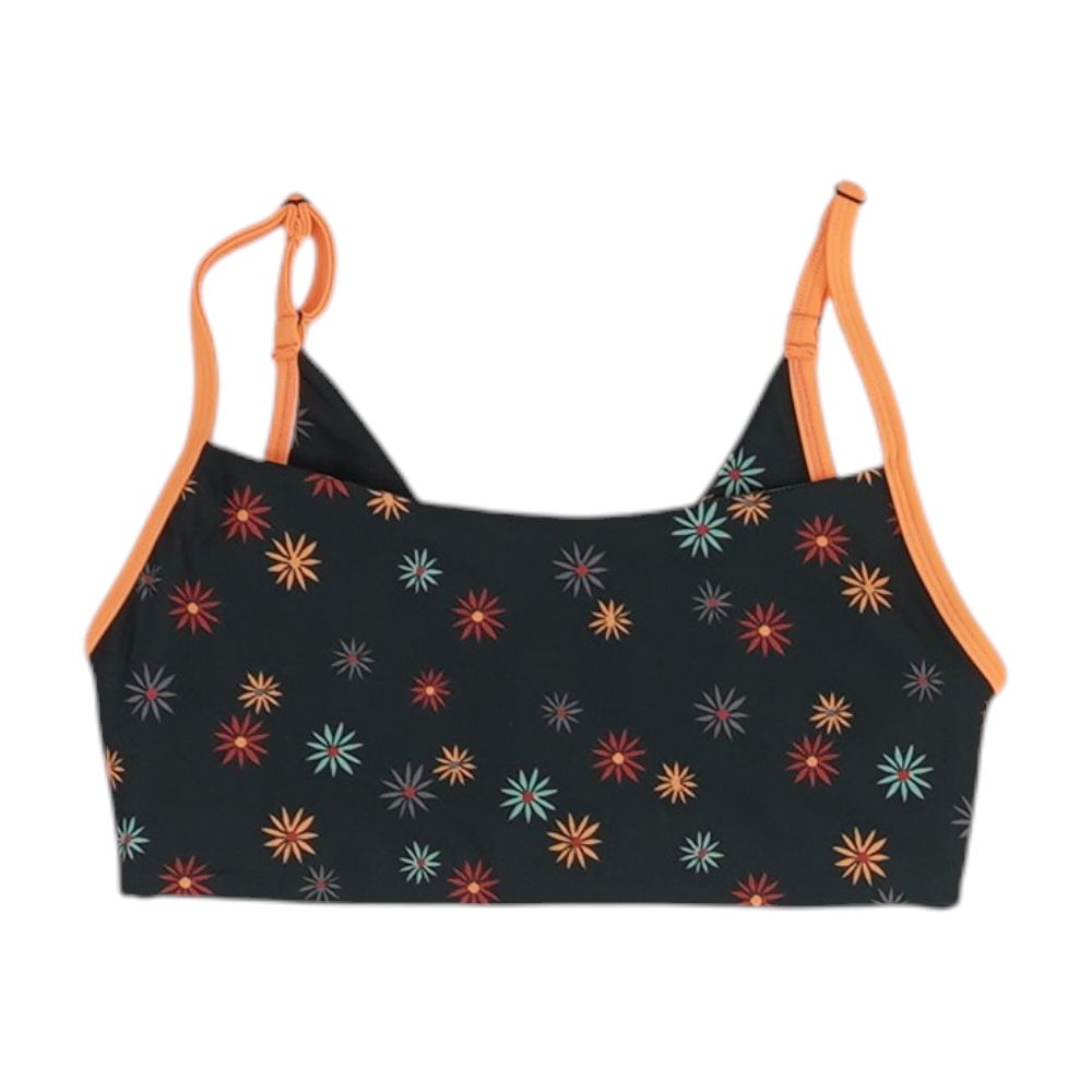 Black Floral Bra