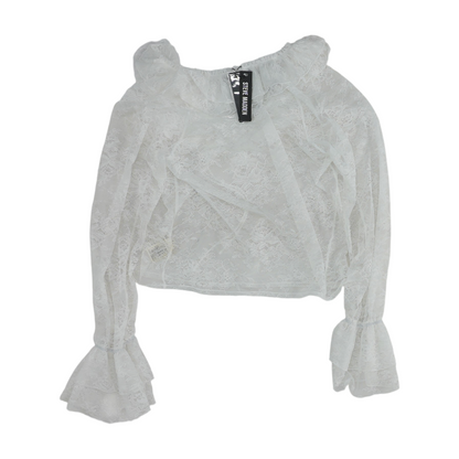 White Floral Blouse