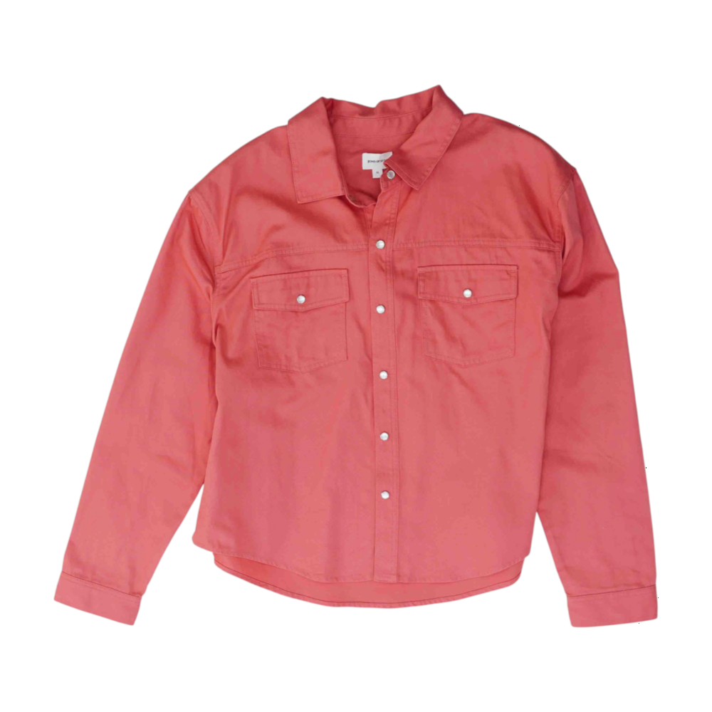 Red Button Down