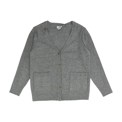 Gray Cardigan Sweater
