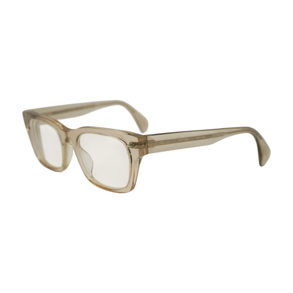 Oliver Peoples Gold Ryce Square Prescription Eyewear – Image 1