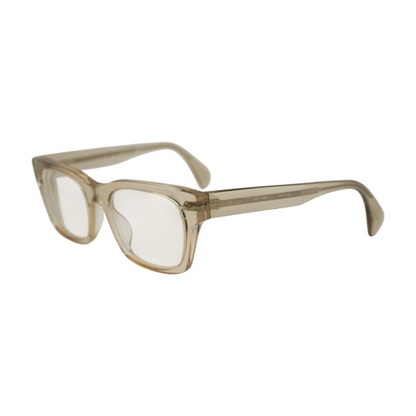 Oliver Peoples Gold Ryce Square Prescription Eyewear – Image 1