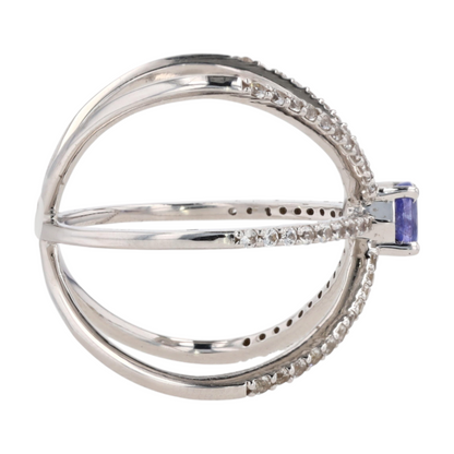 Sterling Silver Tanzanite Fashion Ring