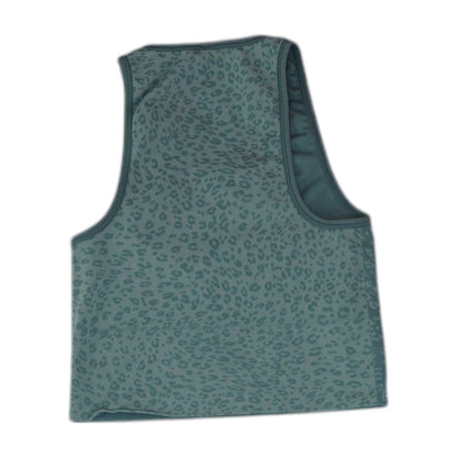 Blue Animal Print Sports Bra
