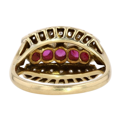 14K Yellow Gold Diamond Fashion Ring