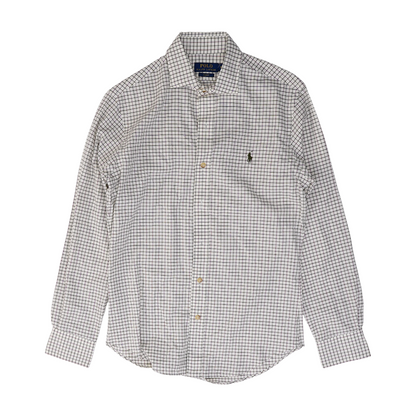 Ivory Check Long Sleeve Button Down