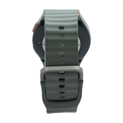 40mm Galaxy Watch7 Silver Smartwatch Green Band Small