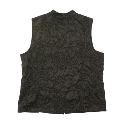 Chico's Black Print Vest – Image 2