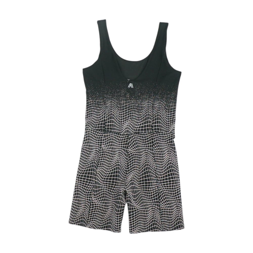 Black Abstract Romper