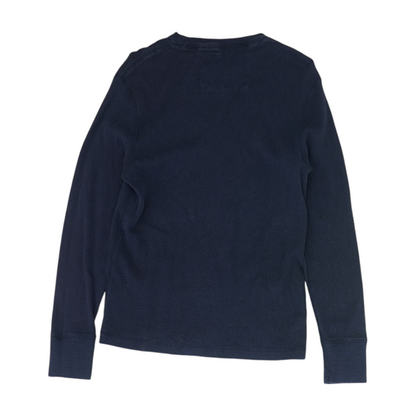 Navy Solid Pullover Sweater