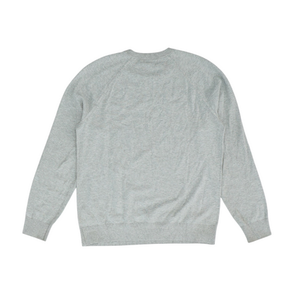 Gray Solid Pullover Sweater