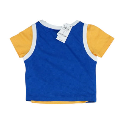 Blue Solid Active T-Shirt