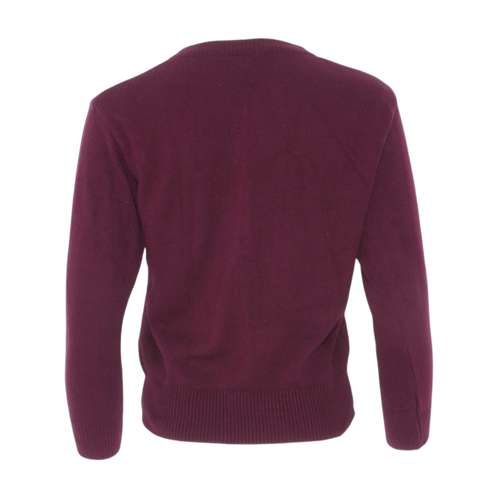 Maroon Cardigan Sweater