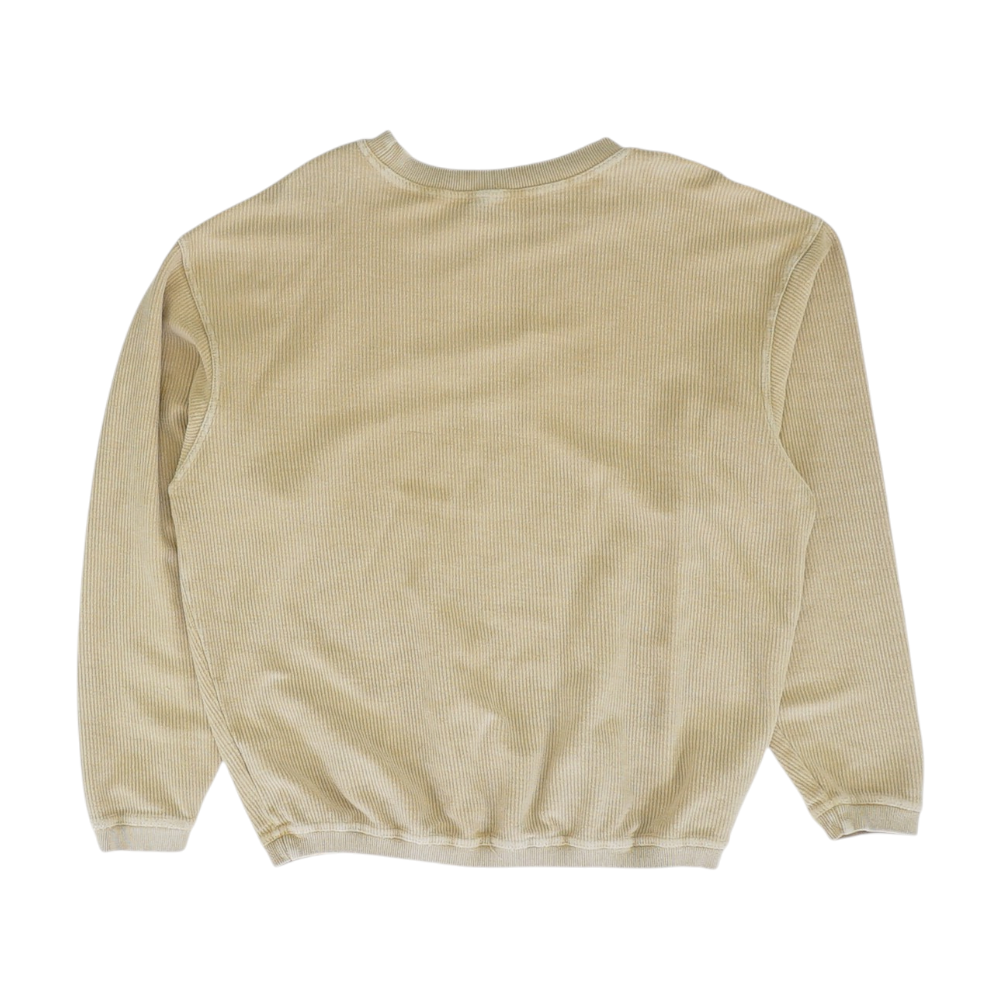 Beige Solid Sweatshirt Pullover