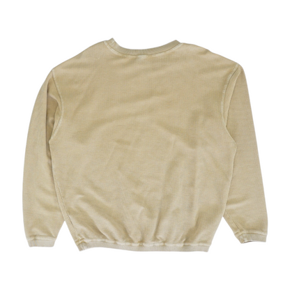 Beige Solid Sweatshirt Pullover