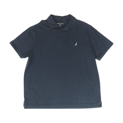 Navy Solid Short Sleeve Polo