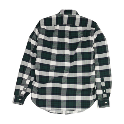 Green Check Long Sleeve Button Down