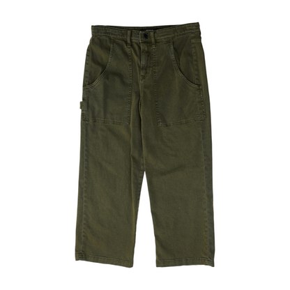 Green Straight Pants
