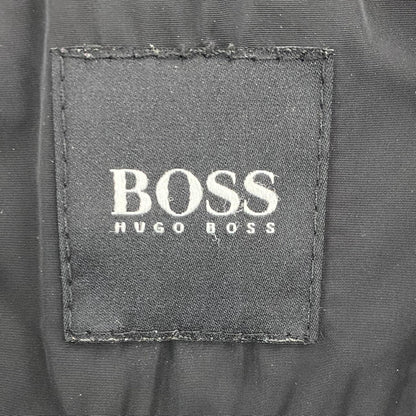 Black Solid Wool Coat