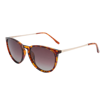 Tortoise Drew Round Sunglasses