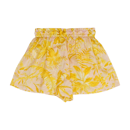 Pink Floral Knit Shorts