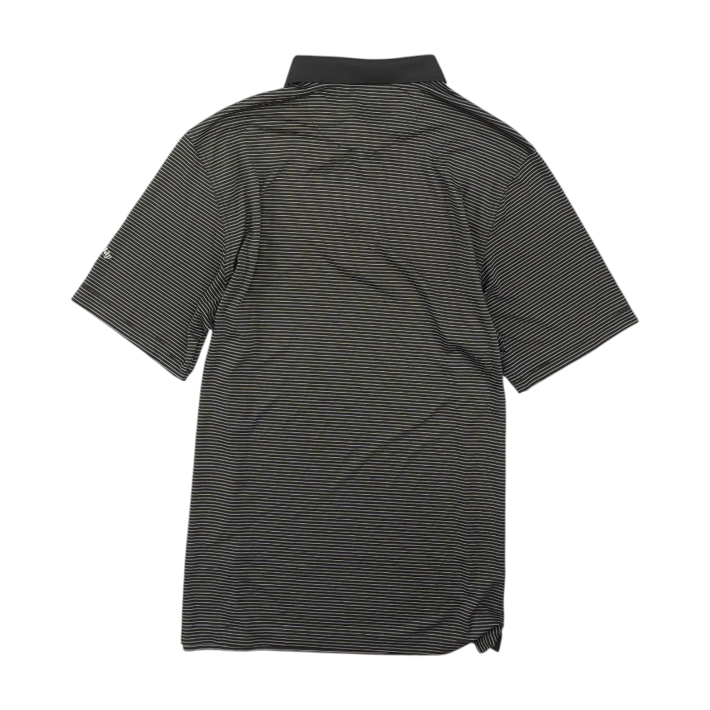 Black Striped Short Sleeve Polo