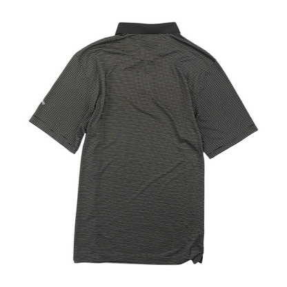 Black Striped Short Sleeve Polo