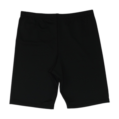 Black Solid Active Shorts