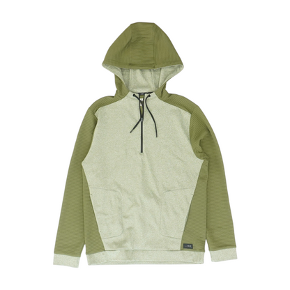 Green Solid 1/4 Zip Pullover