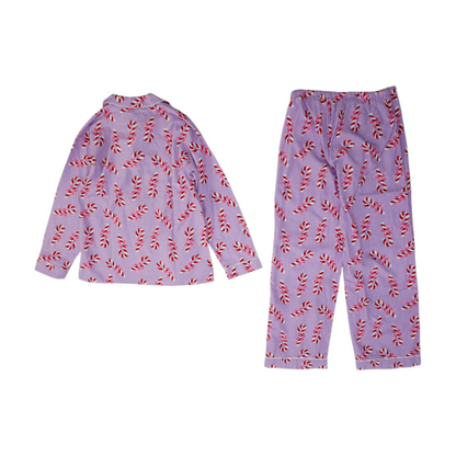 Purple Graphic Pajama Set