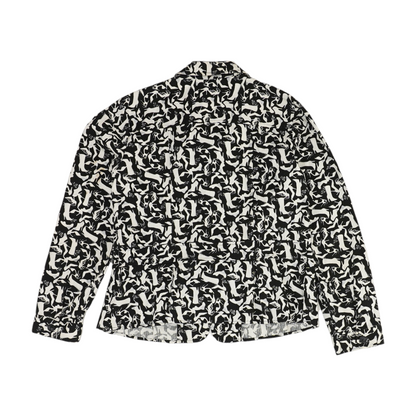 Black Print Blazer