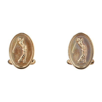 9K Yellow Gold Cufflinks