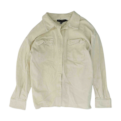 Beige Flannel Button Down