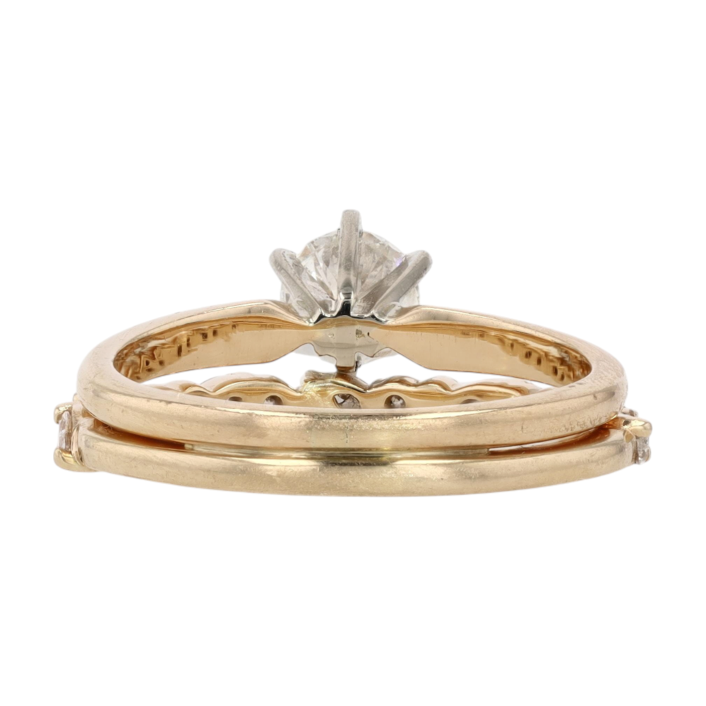 5/8 ctw 14K Yellow Gold Diamond Engagement Ring