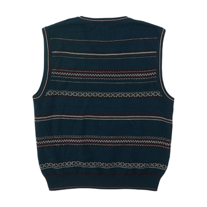 Navy Striped Vest Sweater