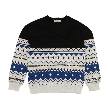 Multi Abstract Sweatshirt Pullover
