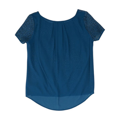 Blue Graphic Blouse