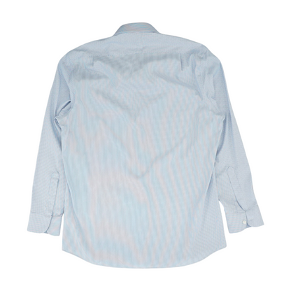 White Check Long Sleeve Button Down