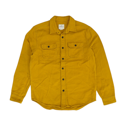 Mustard Solid Flannel Button Down
