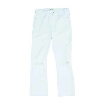 White Bootcut Jeans