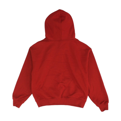 Red Solid Hoodie Pullover