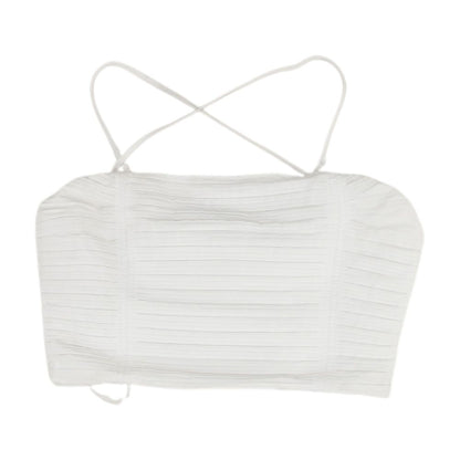 White Cropped Tank
