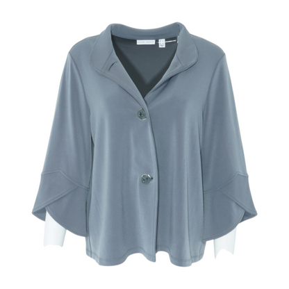 Gray Solid Blazer