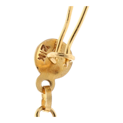 21K Yellow Gold Dangle Earrings