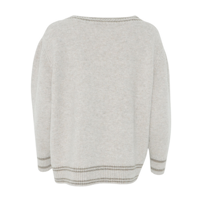 Beige Cardigan Sweater