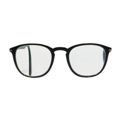 Black 3143-V Round Prescription Eyewear