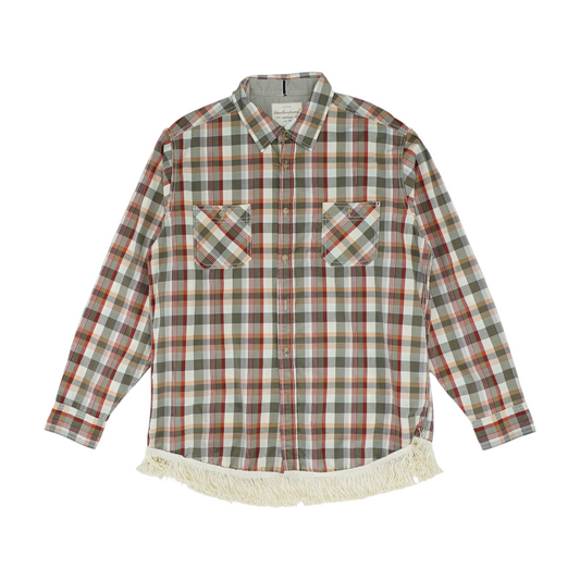 Brown Check Long Sleeve Button Down