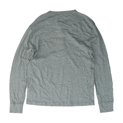 Gray Solid Henley T-Shirt