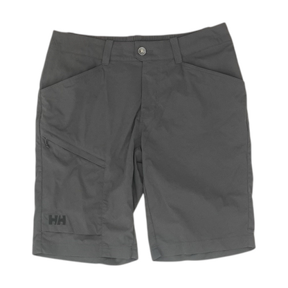 Gray Solid Chino Shorts